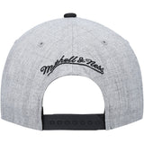 Men's Los Angeles Lakers Mitchell & Ness Gray/Black Heathered Underpop Snapback Hat - Pro Jersey Sports
