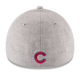 Men's Chicago Cubs New Era Heathered Gray/Graphite Change Up Classic 39THIRTY Flex Hat - Pro Jersey Sports