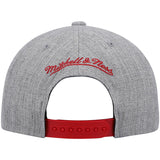 Chicago Bulls Team Heather Gray 2.0 Mitchell & Ness Snapback Hat - Pro Jersey Sports