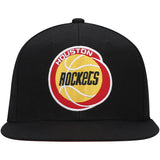 Men's Houston Rockets Basic Core Black Mitchell & Ness Snapback Hat - Pro Jersey Sports