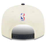Denver Nuggets New Era 2022 NBA Draft 9FIFTY Snapback Adjustable Hat - Cream/Navy - Pro Jersey Sports
