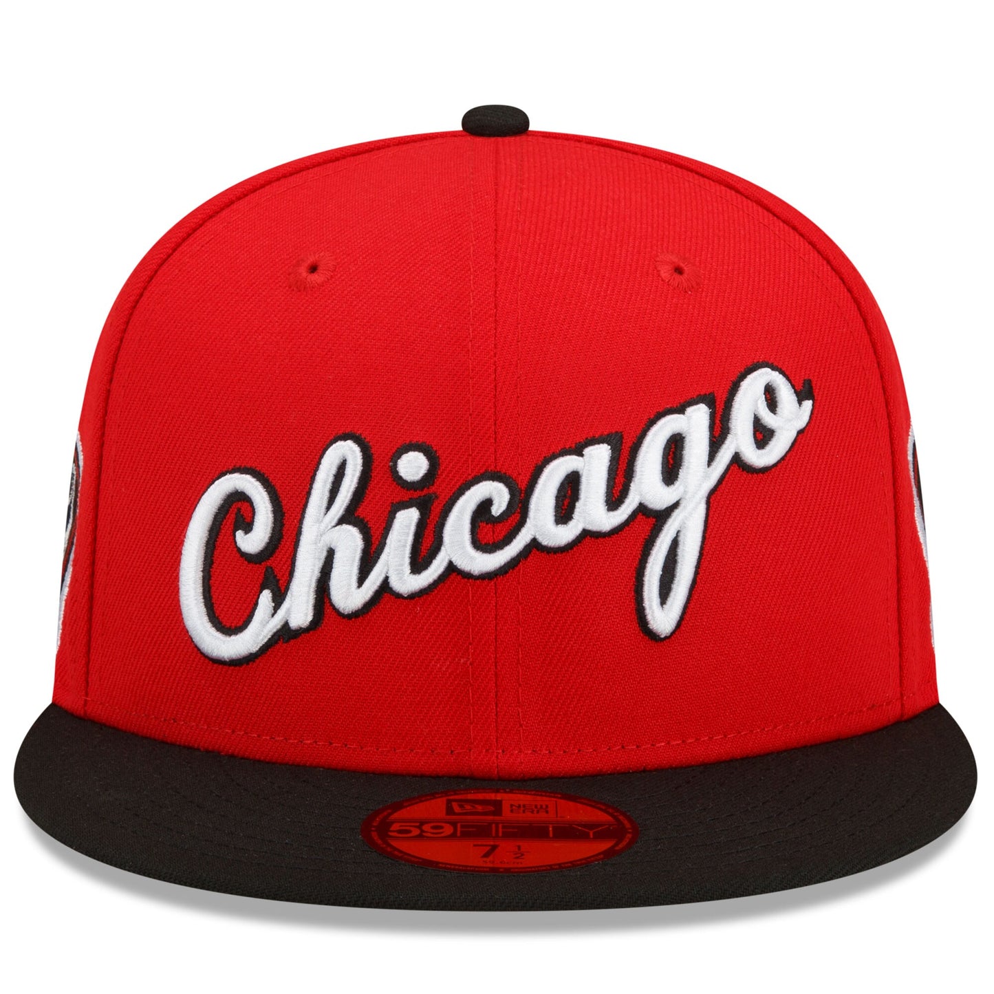 Chicago Bulls New Era 2021/22 City Edition City Edition Official 59FIFTY Fitted Hat - Black/Red