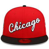 Chicago Bulls New Era 2021/22 City Edition City Edition Official 59FIFTY Fitted Hat - Black/Red - Pro Jersey Sports