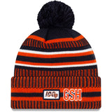 Chicago Bears New Era 2019 NFL Sideline Home Official Logo Sport Knit Hat - Navy/Orange - Pro Jersey Sports