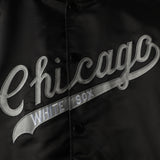 Men's Chicago White Sox Mitchell & Ness Cooperstown Collection Black Satin Full-Snap Jacket - Pro Jersey Sports