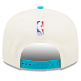 Charlotte Hornets New Era 2022 NBA Draft 9FIFTY Snapback Adjustable Hat - Cream/Teal - Pro Jersey Sports