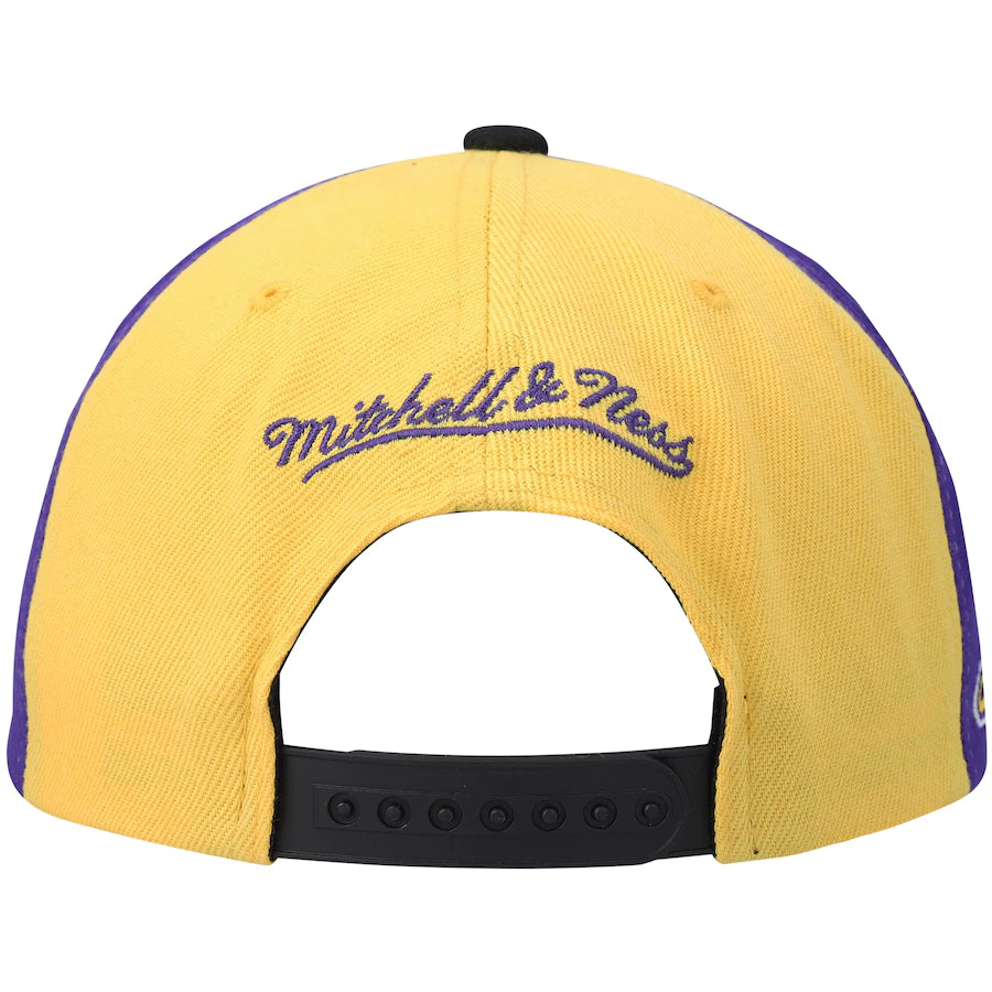 Los Angeles Lakers NBA On The Block Mitchell & Ness Snapback Hat