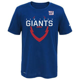 Youth New York Giants Nike Dri-Fit Navy Icon Performance Tee - Pro Jersey Sports - 1