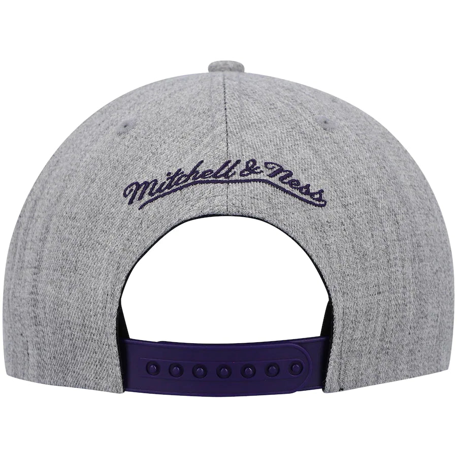 Charlotte Hornets Gray Heathered 2.0 Mitchell & Ness Snapback Hat