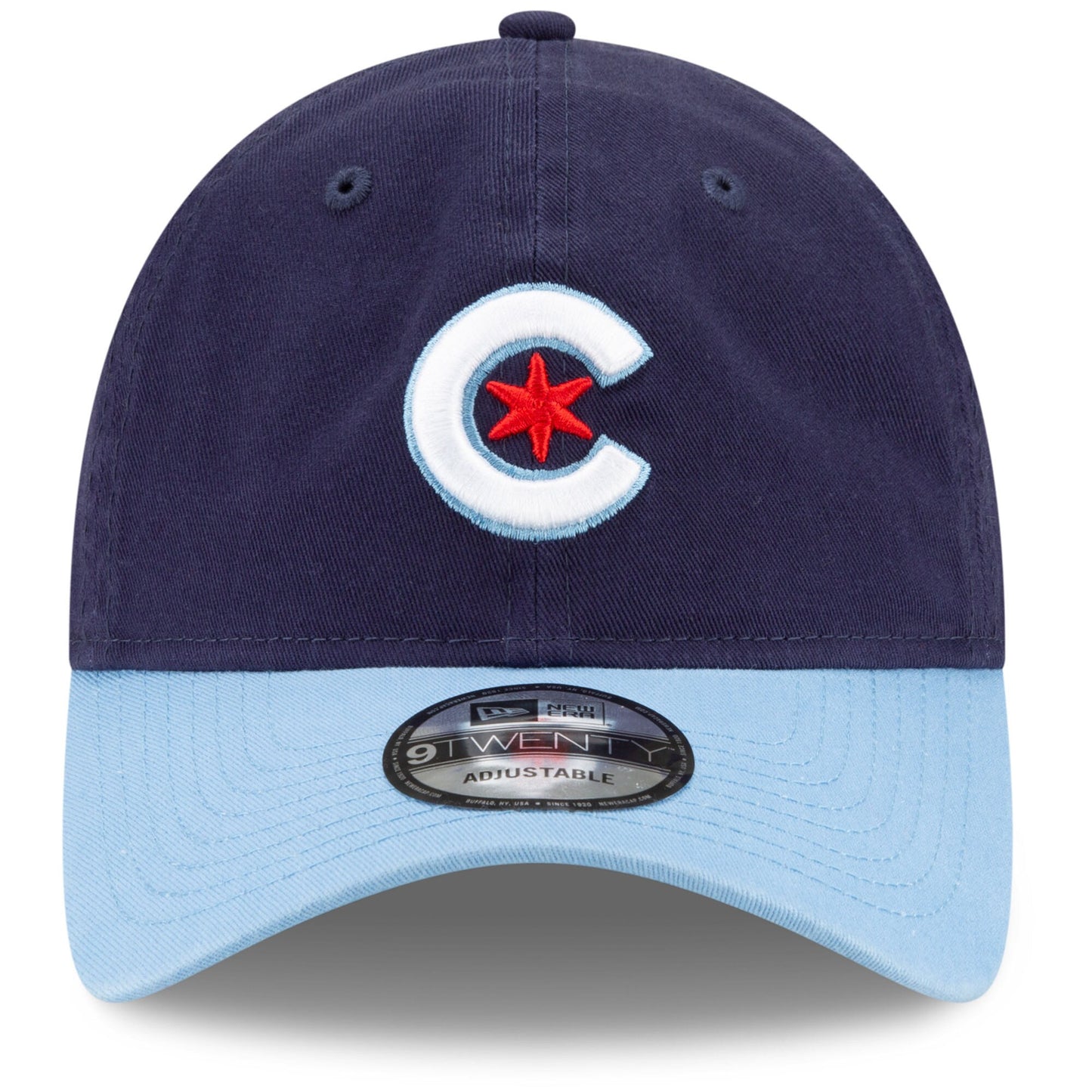Men's Chicago Cubs New Era Navy/Light Blue City Connect 9TWENTY Adjustable Hat