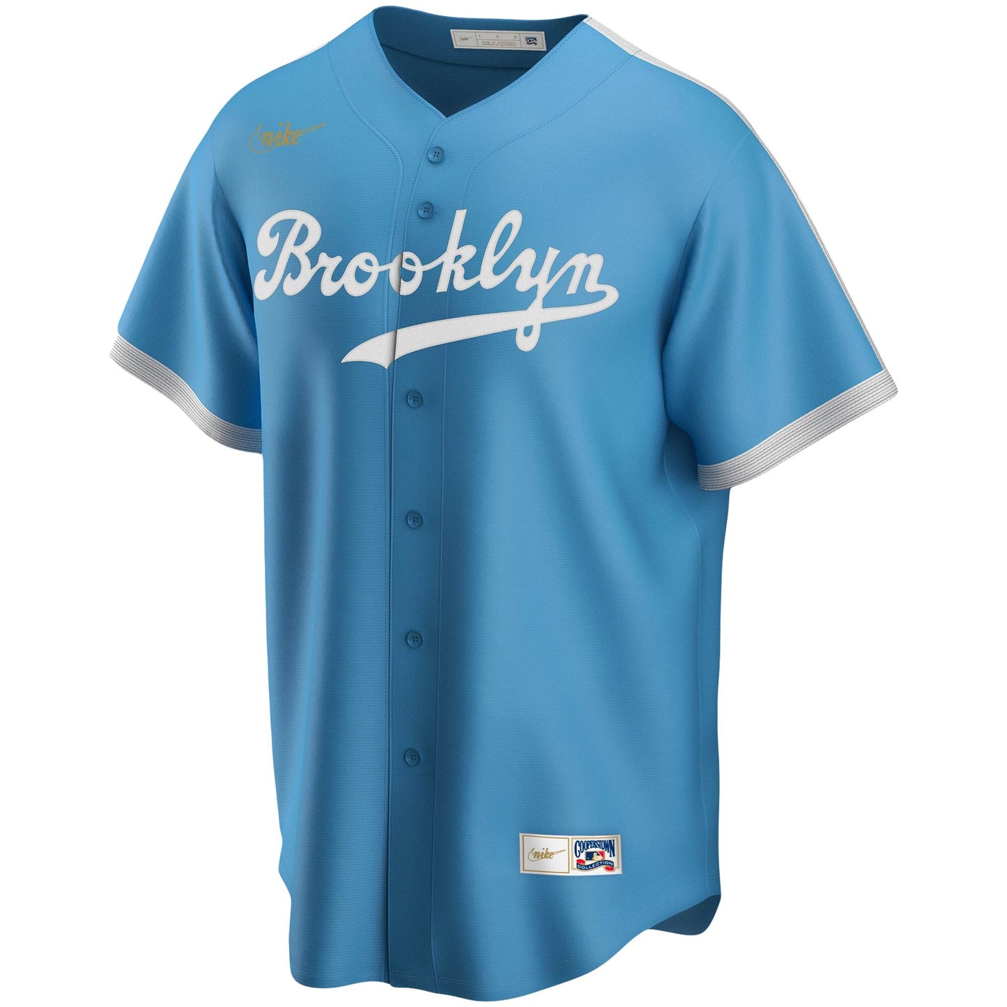 Men's Jackie Robinson Brooklyn Dodgers Nike Light Blue Alternate Cooperstown Collection Team Jersey