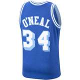 Men's Los Angeles Lakers Shaquille O'Neal Mitchell & Ness NBA Mens Hardwood Classic 1996-97 Swingman Blue Jersey - Pro Jersey Sports