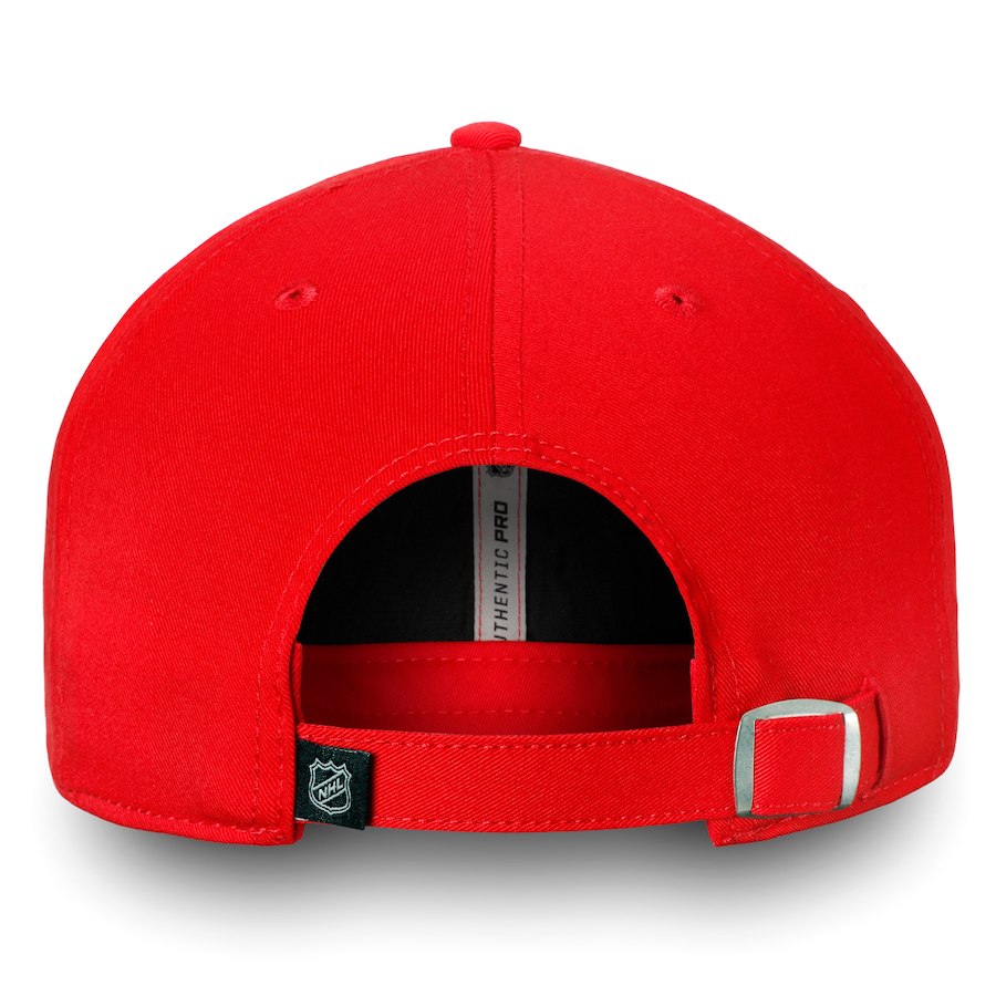 Men's Chicago Blackhawks Fanatics Branded Red Authentic Pro Rinkside Fundamental Adjustable Hat