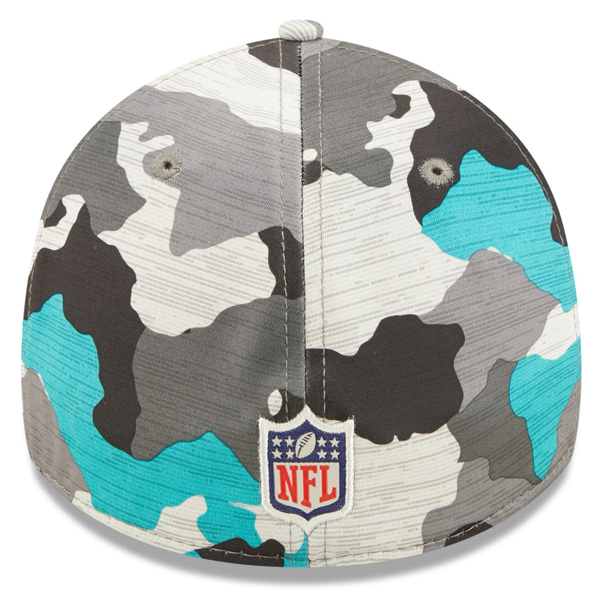 Men's Miami Dolphins New Era Camo 2022 NFL Training Camp Official 39THIRTY Flex Hat - Pro Jersey Sports