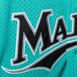 Men's Florida Marlins Andre Dawson 1995 Mitchell & Ness Teal Fashion Cooperstown Collection Mesh Batting Practice Jersey - Pro Jersey Sports