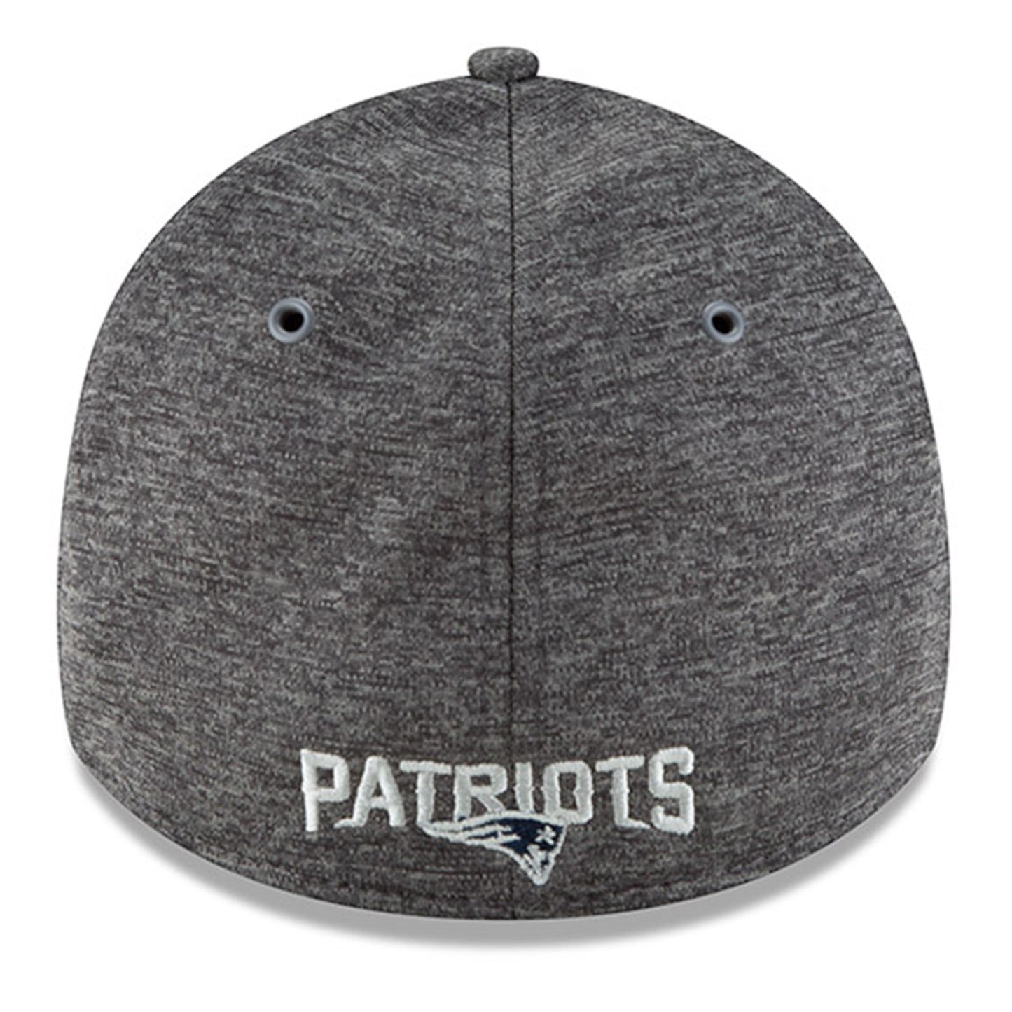 Men's New England Patriots New Era Heather Gray/Navy 2018 NFL Sideline Home Graphite 39THIRTY Flex Hat