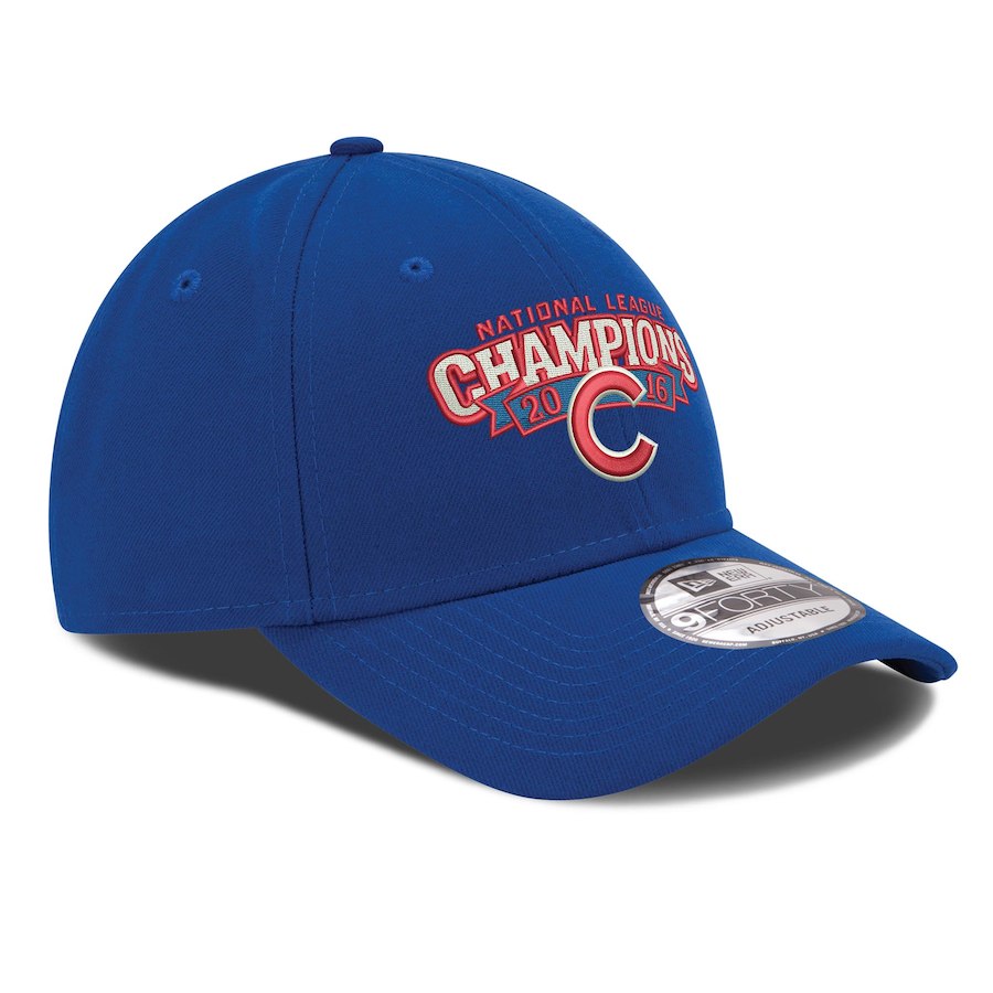 New Era Chicago Cubs Royal 2016 National League Champions 9FORTY Adjustable Hat
