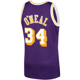 Men's Los Angeles Lakers Shaquille O'Neal Mitchell & Ness NBA Mens Hardwood Classic 1996-97 Swingman Purple Jersey - Pro Jersey Sports