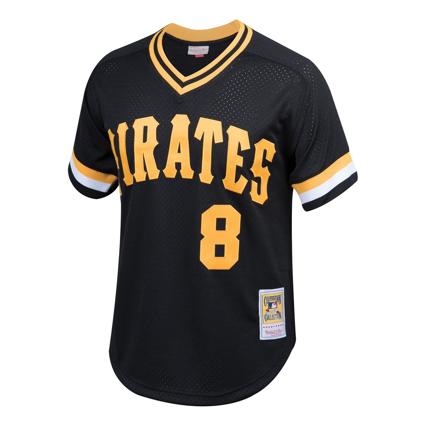 Youth Pittsburgh Pirates Willie Stargell & Ness Black Cooperstown Collection Mesh Batting Practice Jersey