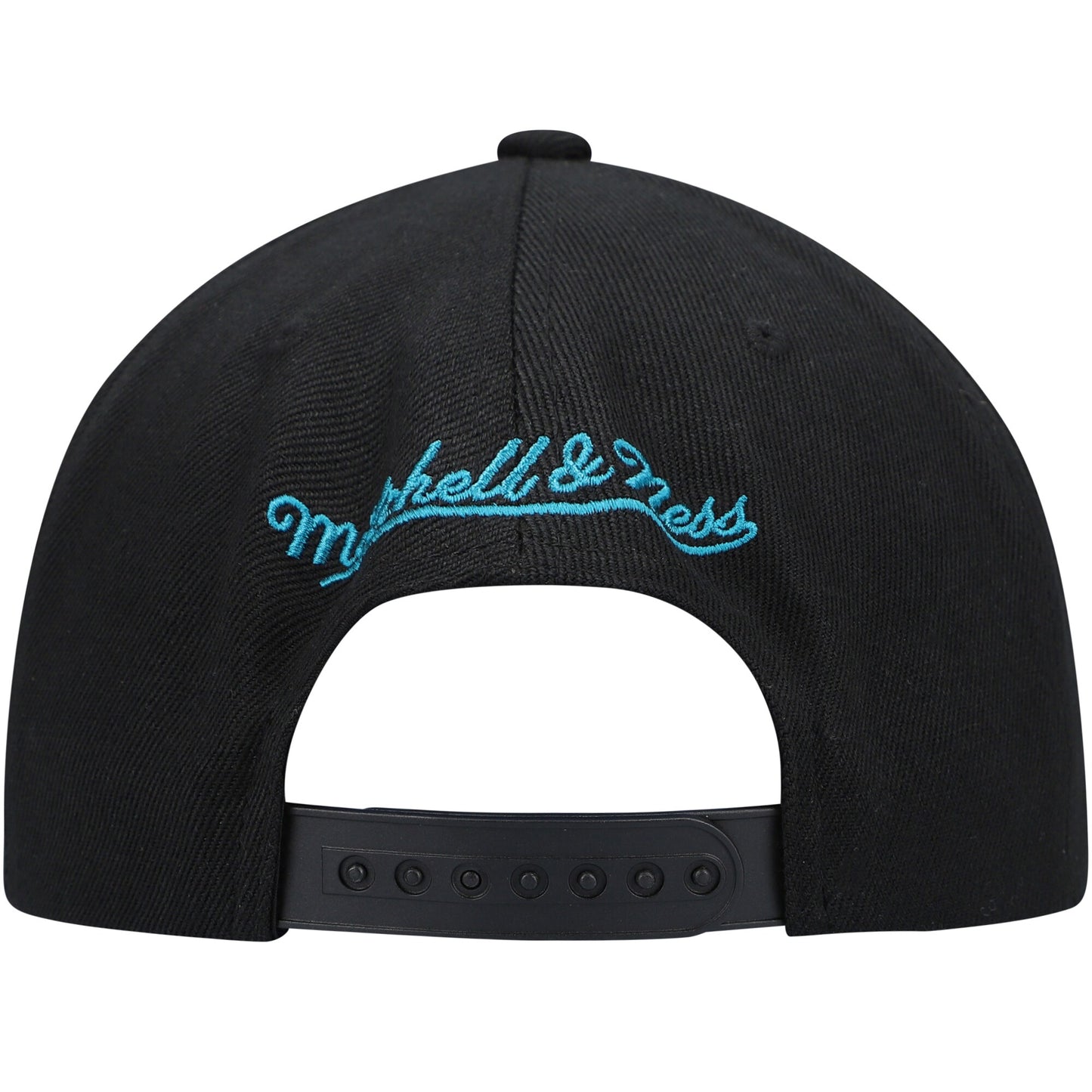 Men's Charlotte Hornets Mitchell & Ness Black Core Basic Snapback Hat