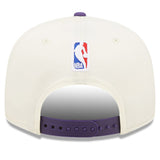 Phoenix Suns New Era 2022 NBA Draft 9FIFTY Snapback Adjustable Hat - Cream/Purple - Pro Jersey Sports