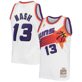 Men's Phoenix Suns Steve Nash Mitchell & Ness White 1996-97 Hardwood Classics Swingman Jersey - Pro Jersey Sports
