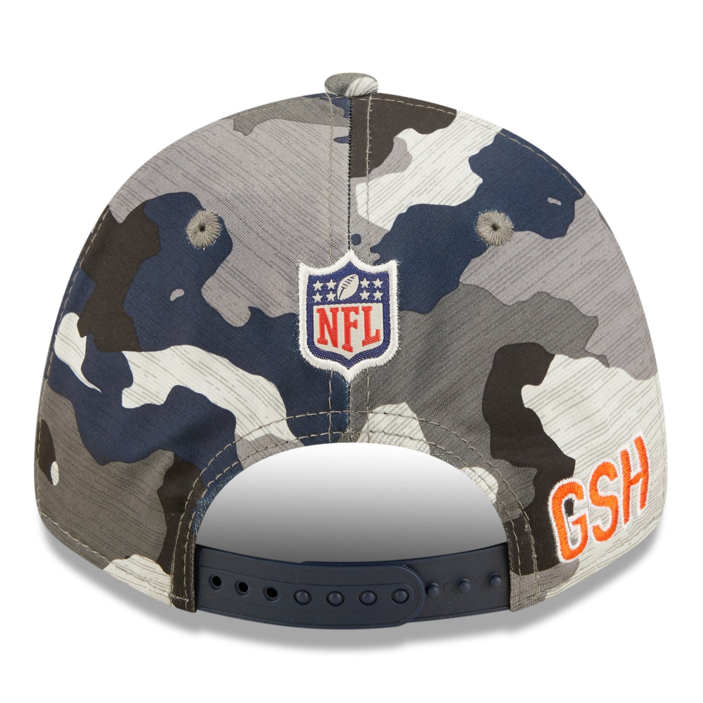 Men's Chicago Bears New Era Camo 2022 NFL Training Camp Official Script 9FORTY Adjustable Hat