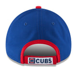 Men's Chicago Cubs New Era White/Red Perforated Block 9FORTY Adjustable Hat - Pro Jersey Sports