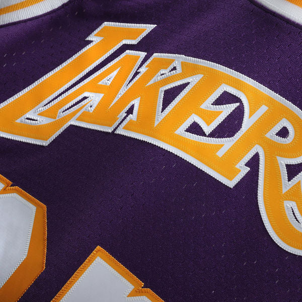 Men's Los Angeles Lakers Magic Johnson Mitchell & Ness Purple 1984-85 Hardwood Classics Swingman Jersey