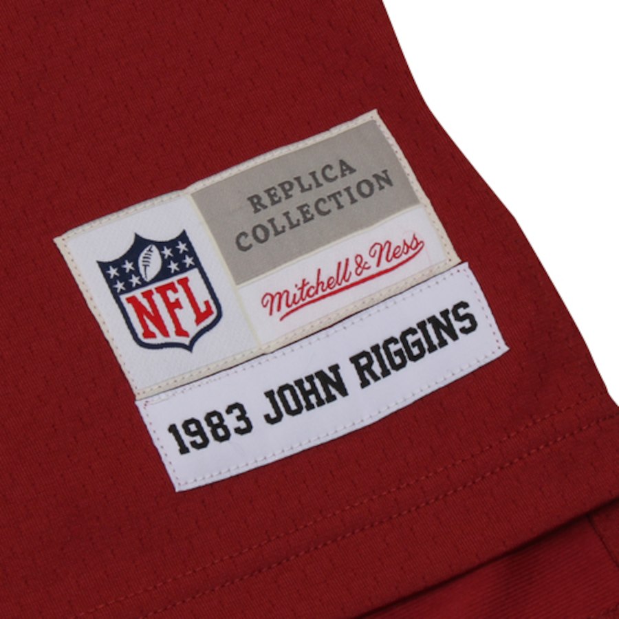 Mens Washington Commanders Redskins John Riggins Mitchell & Ness Burgundy Retired Player Vintage Replica Jersey