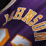 Men's Los Angeles Lakers Magic Johnson Mitchell & Ness Purple 1984-85 Hardwood Classics Swingman Jersey - Pro Jersey Sports