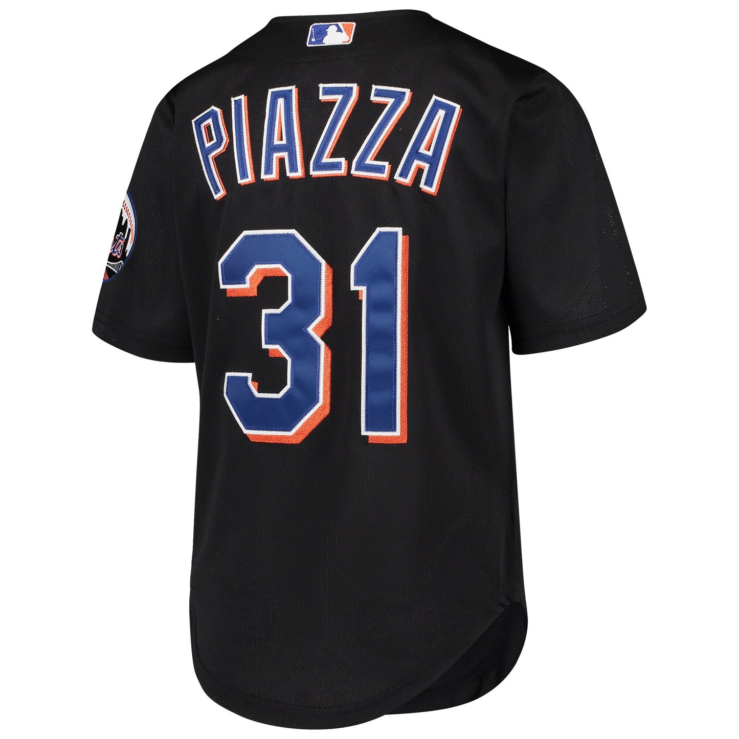 Youth New York Mets Mike Piazza Mitchell & Ness Black Cooperstown Collection Batting Practice Jersey