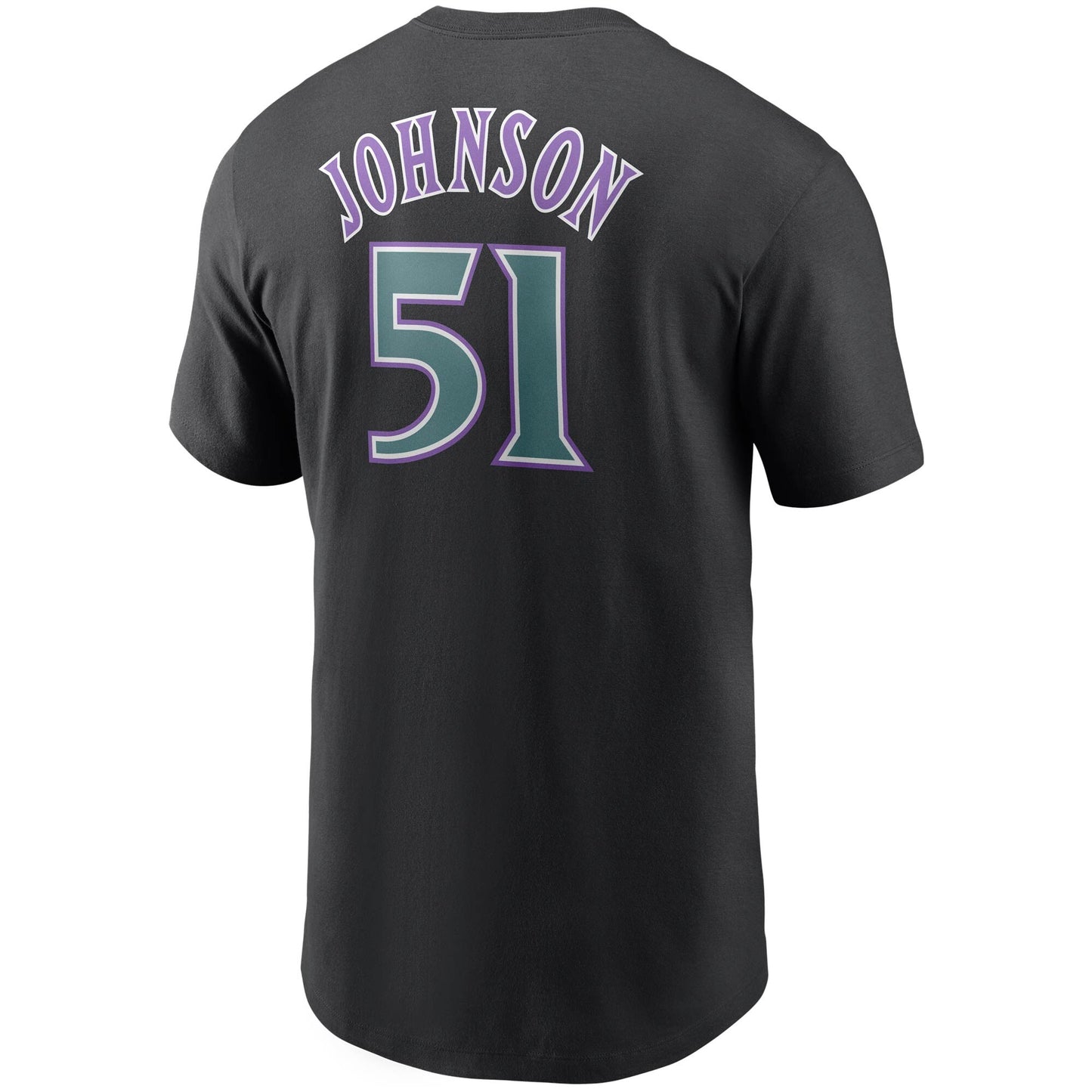 Men's Randy Johnson Arizona Diamondbacks Nike Cooperstown Collection Name & Number T-Shirt - Black