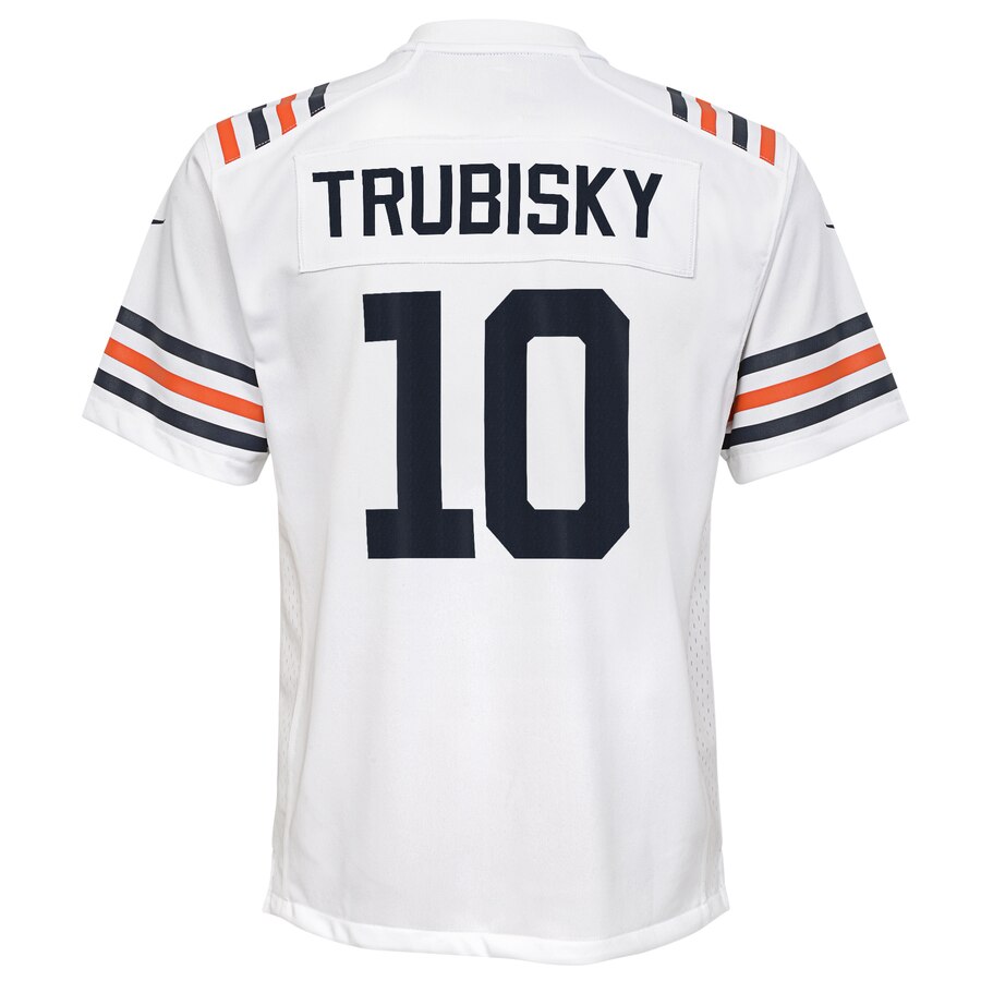 Youth Chicago Bears Mitchell Trubisky Nike White 2019 Alternate Classic Game Jersey
