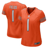 Women's Chicago Bears Justin Fields Nike Orange Game Jersey - Pro Jersey Sports
