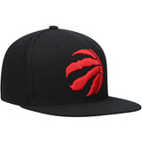 Men's Toronto Raptors NBA Core Basic Black Mitchell & Ness Snapback Hat - Pro Jersey Sports