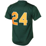 Men's Oakland Athletics Rickey Henderson 1998 Mitchell & Ness Green Cooperstown 1987 Mesh Batting Practice Jersey - Pro Jersey Sports
