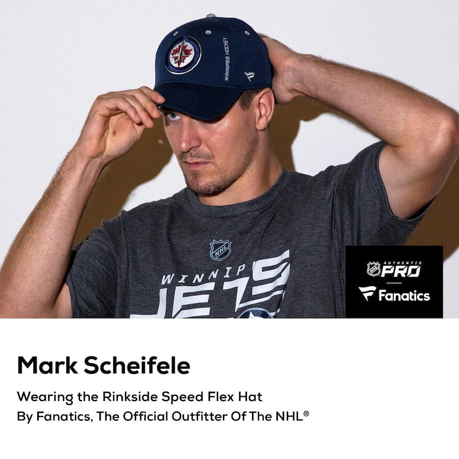 Men's Winnipeg Jets Fanatics Branded Navy Authentic Pro Rinkside Speed Flex Hat