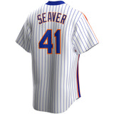 Men’s Nike Tom Seaver New York Mets Cooperstown Collection Royal Pinstripe Replica Jersey - Pro Jersey Sports