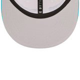 Charlotte Hornets New Era 2022 NBA Draft 9FIFTY Snapback Adjustable Hat - Cream/Teal - Pro Jersey Sports