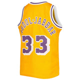 Youth Los Angeles Lakers Kareen Abdul-Jabbar Mitchell & Ness Gold 1984-85 Hardwood Classics Swingman Jersey - Pro Jersey Sports