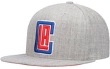 Los Angeles Clippers Gray Heathered 2.0 Mitchell & Ness Snapback Hat - Pro Jersey Sports