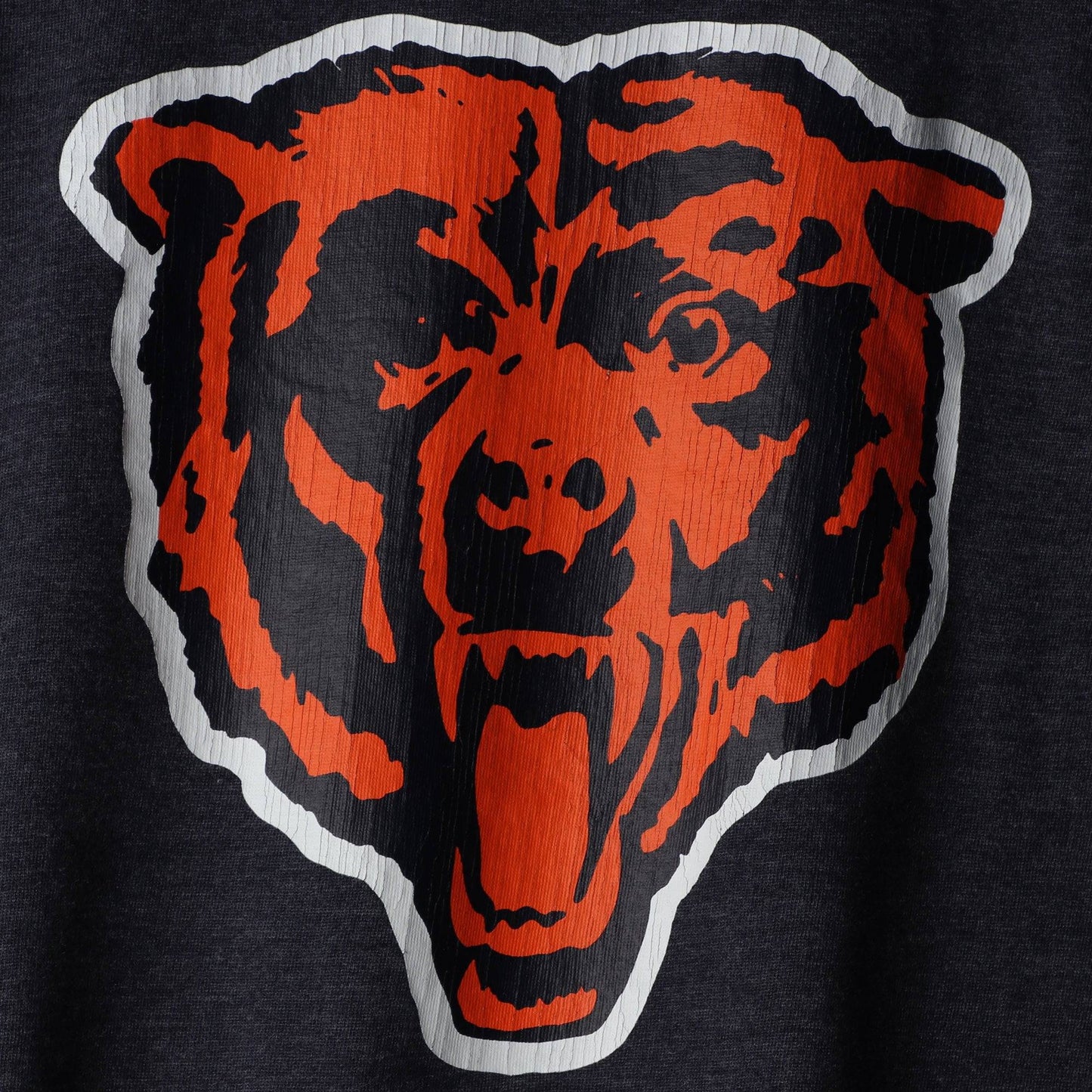 Men's Chicago Bears Nike Navy Fan Gear Crackle Historic Tri-Blend Long Sleeve T-Shirt - Pro Jersey Sports