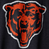 Men's Chicago Bears Nike Navy Fan Gear Crackle Historic Tri-Blend Long Sleeve T-Shirt - Pro Jersey Sports