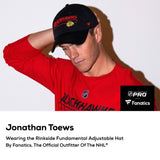 Men's Chicago Blackhawks Fanatics Branded Black Authentic Pro Rinkside Fundamental Adjustable Hat - Pro Jersey Sports