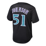 Randy Johnson Arizona Diamondbacks Mitchell & Ness Youth Cooperstown Collection Mesh Batting Practice Jersey - Black - Pro Jersey Sports