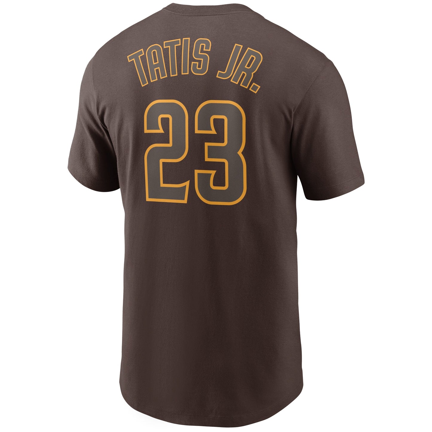 Men's Fernando Tatis Jr. San Diego Padres Nike Brown Name & Number T-Shirt