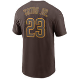 Men's Fernando Tatis Jr. San Diego Padres Nike Brown Name & Number T-Shirt - Pro Jersey Sports