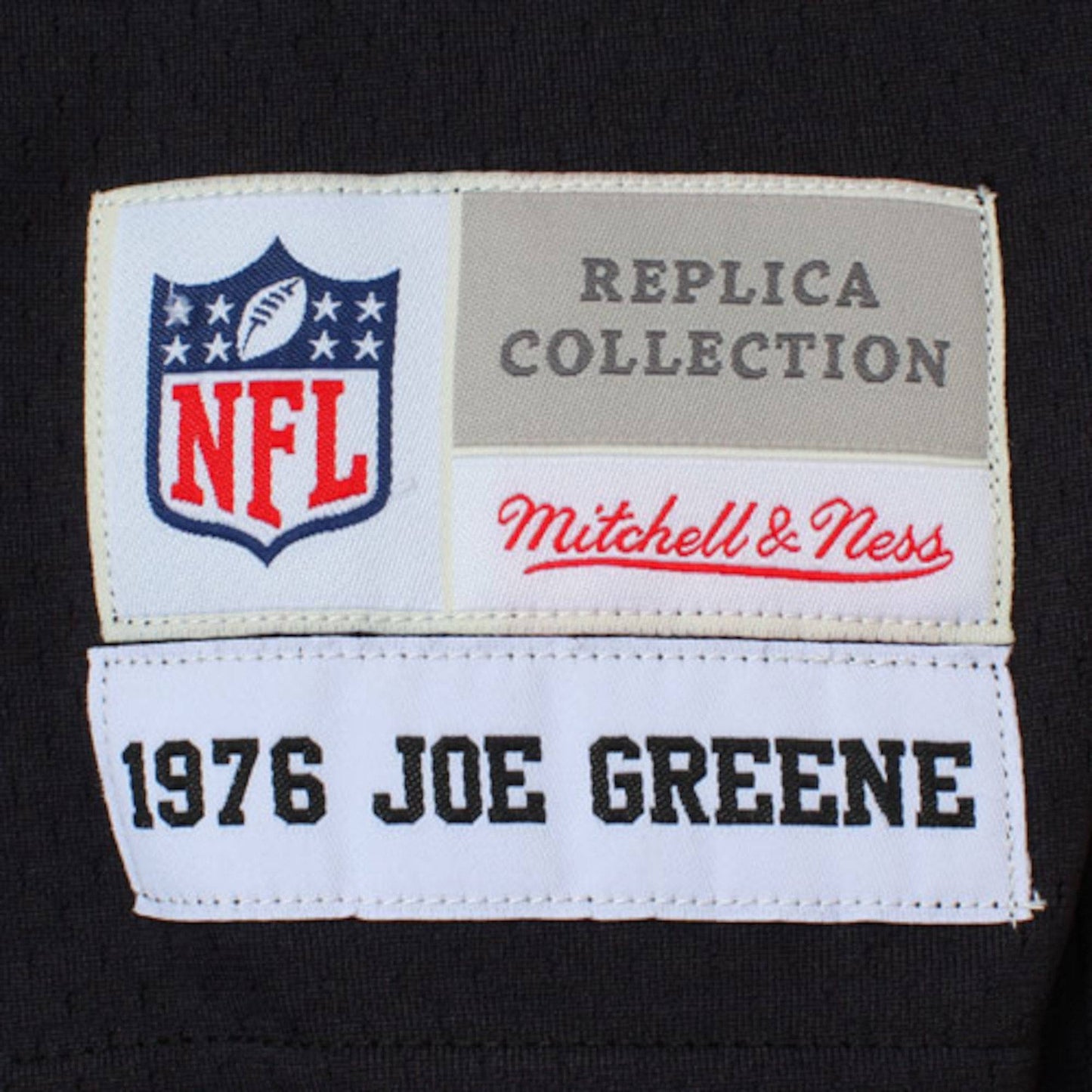 Mens Pittsburgh Steelers Joe Greene Mitchell & Ness Black Retired Legacy Replica Jersey