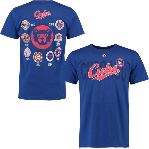 Men's Chicago Cubs Majestic Royal Cooperstown Last Rally T-Shirt - Pro Jersey Sports - 1
